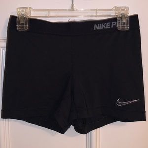 Black Nike Pro 3” Spandex Shorts